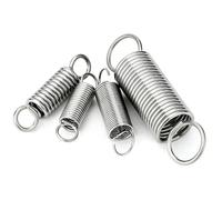 WANG TII DOO 20 Piezas Resortes Tensión Acero Inoxidable 304, Alambre 0,5mm, Diámetro 5mm, Longitud 45-60mm, Resorte Pequeño, Alta Resistencia,0.5 * 5 * 55 20pcs