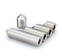 WANG TII DOO 20 Tornillos De Fijación Puntiagudos M2.5, De Acero Inoxidable 304, con Cabeza Hexagonal Y Punta Cónica, para Maquinaria, Reparaciones del Hogar E Industria,M2.5x3.5mm