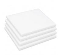 WANG TII DOO 4 Láminas De Pom Blanco 100mm x 100mm Grosor De 2-5mm Placa De Acetal Polioximetileno para el Mecanizado CNC y los Proyectos DIY,100x100x2mm