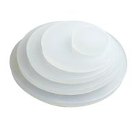 WANG TII DOO 5 Piezas Lámina de Silicona Sólida, Juntas Redondas de Sellado de Silicona, Diámetro de 50 mm para Sellado, Equipos, Industria,Thickness 5mm