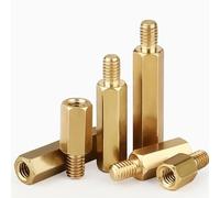 WANG TII DOO 50 Pcs Separador De Latón M3 De Un Solo Extremo, Pilar De Cobre Hexagonal, Longitud 11 Mm para Placas De Circuito PCB Y Ensamblaje De Hardware Electrónico.,M3*11+5mm