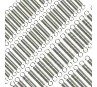 WANG TII DOO 50Pcs Resortes De Expansión De Acero Inoxidable con Ganchos, 0.7mm De Diámetro del Alambre, 5mm OD, Longitud 15-25mm, Resortes para Sistemas De Ventanas,0.7 * 5 * 20 50pcs