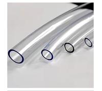 WANG TII DOO Tubo De Plastico PVC Claro Flexible De 1m Longitud, Tubo Transparente Liso, Diámetro Interior 32-45mm para Conexiones De Bomba Y Protección De Línea,32mm*38mm