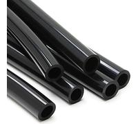WANG TII DOO Uso Industrial Silicona Negra Manguera 5m Goma Flexible Tuberia 6mm X 8mm-10mm Diseñado para Equipo Ruteo Sistemas Mecánicos Y Taller Líneas De Servicio,6mm*10mm