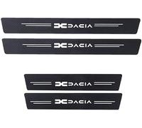 WANGAIDCE 4 Piezas Pegatina para Umbral de Coche para Dacia Bigster Dokker Duster Jogger, Película Protectora Estribos Fibra Carbono Autoadhesivo Puerta Guardias