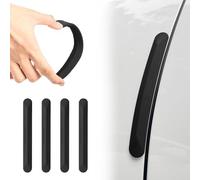 WANGAIDCE 4 Piezas Protector Puertas Coche para Abarth Logo 595 500 695 FIAT 500 131, Protector Puerta Coche, Protector Coche, Protector de Borde para Puertas