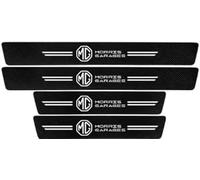 WANGAIDCE 4 Piezas Protectores de Umbral de Puerta de Coche para AAA, Protectores de Borde de Puerta de Coche, Calcomanías Fibra de Carbono Anti Patadas