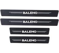WANGAIDCE 4 Piezas Protectores de Umbral de Puerta de Coche para Suzuki Baleno, Protectores de Borde de Puerta de Coche, Calcomanías Fibra de Carbono Anti Patadas