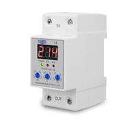 WANGBINGXING Diferencial Auto Rearmable Pantalla Ajustable de riel DIN 23 0v 40a 60a Relé Protector de Protector de Alto y bajo Voltaje con botón Diferencial Auto Rearmable (Tamaño : 60A)