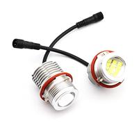 WANGBINGXING Faros Angel Eyes para Coche 2 uds 120W 6000K lámpara Angel Eyes Marker Luces Bombillas for BMW E87 E39 M5 E60 E61 E63 E64 M6 E65 E66 E83 X3 E53 X5 2000-2008(2 Pieces)