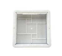 WANGBINGXING Moldes para Cemento Molde De Cemento For Pavimento Hormigón, Adoquín Plástico, Bricolaje, Reutilizable, Manual, Pavimentador Carreteras(25x25cm)