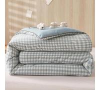 WANGCAIER 100% Cotton Soft Quilted Duvet Quilt, Comfort Sleep Easy, for Single Double King Size, Super Soft and Comfortable Quilt Queen Size Winter Warm Blanket Double