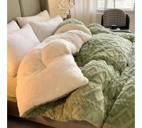 WANGCAIER Comforter Double Bed Quilt, Coverless Duvet Bedding, All Season Quilted Duvet Comforters, Warm Cosy Fleece Blanket, Plush Shaggy, Easy to Wash and Clean