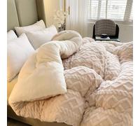WANGCAIER Comforter Double Bed Quilt, Coverless Duvet Bedding, All Season Quilted Duvet Comforters, Warm Cosy Fleece Blanket, Plush Shaggy, Easy to Wash and Clean