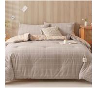 WANGCAIER Double Duvet, Anti Allergy Duvets, 100% Cotton Thick Warm Quilt, Soft Premium Double Sided Bed Blanket, Luxury Bedding, Comfort Sleep Easy, for Single Double King Size