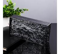 WANGCAIER Glass Block, Transparent Ice Crystal Patterned Glass Blocks Wall Decor, Solid Rectangular Glass Bricks, Crystal Bricks Used in Building Fields Such as Wall partitions