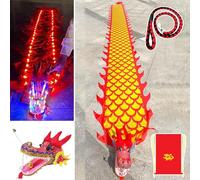 WANGCAIER Juggling Cloths, Slinging Dragon Streamer, Throw A Luminous Dragon POI Band, Outdoor Juggling, Flowing Silk Dragon POI, Flowing Silk Dragon Streamer, for Park/Yard