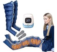 WANGCAIER Pressotherapy Full Body 3 Heat Levels & 5 Modes, Pressotherapy Machine and Lymphatic Drainage Massager for Home, 5 Airbags Compression Boots Machine for Circulation & Pain Relief