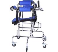 WANGCAIER Rollator, Stand-up Tall Walkers with Armrest, Children's Rehabilitation Exercise Stand Disabled Wheel Walker for Child