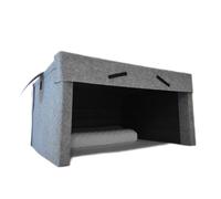 WANGCAIER Sleep Cabin, Soundproof and Light-Proof Silent Tent To Help You Sleep, Built-in Bluetooth Dual Speakers, Reduce Stress and Create a Safe Sleeping Environment,Grey