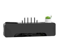 WANGCAIER WiFi Router Organizer Box, Cable Management Box, Does Not Block The Signal, Selected Pine Wood Glass Door Design, Need Assembly, for Living Rooms