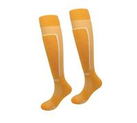 WANGCEPLSD Calcetines de Esgrima, Calcetines Deportivos de Compresión Largos, Equipamiento de Esgrima, Unisex, para Espada, Sable y Florete, Medias Antideslizantes(Orange,XS)