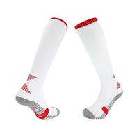 WANGCEPLSD Calzini da Scherma, Calcetines Deportivos, Antideslizantes, Transpirables, Unisex, para Espada, Sable y Florete, Equipo de Esgrima(Red,L)