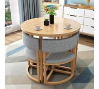 WANGCEPLSD Comedor 4 Sillas y Mesa, Mesas y Sillas de Recepción de Negociación, Sillas con Respaldo, Ideal para Oficina, Sala de Conferencias o Espacios Pequeños(Gray)