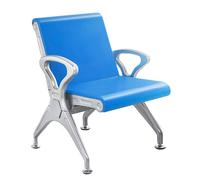 WANGCEPLSD Silla de Recepción Individual con Braccioli, Sillas de Recepción de Oficina a Una Piazza, Struttura in Acciaio, per Salone di Bellezza, Negozio, Hall(Blue)