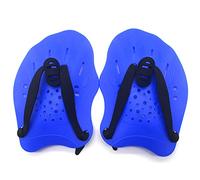 WANGCL 1 par de palas de natación para entrenamiento, ligeras y rápidas, fáciles de desmontar, ayudas de natación para adultos y niños, color azul