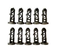 WANGCL 10 pasadores con bisagras para tapas de cubos de basura, tamaño del orificio, 20 mm, para contenedores de basura de 50 L, 80 L, 100 L, 120 L/240 L