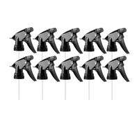 WANGCL 10 piezas estándar 28/400 botella de spray de cuello boquilla de repuesto reutilizable resistente niebla spray y rociador de corriente (negro)