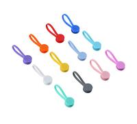 WANGCL 12 piezas de bridas magnéticas reutilizables, clips de cable magnético para organizar la celebración de cable de alambre para nevera, oficina en casa, coche
