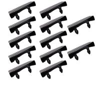 WANGCL 12 soportes laterales para cama de plástico de repuesto, para cama individual y de matrimonio, 65 x 9 mm, color negro