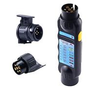 WANGCL 12 voltios 7 Pin Remolque Enchufe Enchufe Cableado Circuito Probador de Circuito de Luz Herramientas de Prueba para Caravana RV Camión Tractor Remolque Luz Diagnóstico