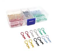 WANGCL 180 unids 6 colores RC Cuerpo Clips R Pins piezas de acero inoxidable para 1/8 1/10 1/12 escala Traxxas Axial Arrma Rc4wd Redcat