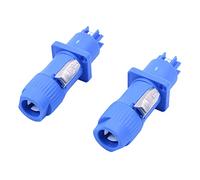 WANGCL 2 Pack Conectores de cabeza macho y hembra PowerCon de 3 pines para tomas de entrada o salida de alimentación o señal para luz de escenario y altavoces
