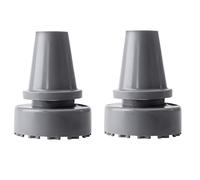 WANGCL - 2 Patas de Goma para caña de Caminar Antideslizante (Punta de Goma, Accesorios, diámetro Interior, 19 mm, Gris)