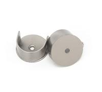 WANGCL 2 soportes de pared para barra de cortina, 28 mm