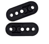 WANGCL, 2 uds., suspensión de escape Universal, soporte aislante, montaje de buje, silenciador de goma, absorbente de golpes, 11mm, 4 orificios, negro