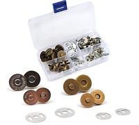 WANGCL 20 cierres magnéticos para bolsas, 14 mm y 18 mm, botones magnéticos de metal para bolsos, bolsos, ropa