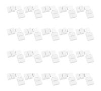 WANGCL 20 conectores de tira de luz LED de 4 pines, conector LED en forma de L, conectores de esquina de tira LED sin soldadura, conectores de luz LED de 10 mm para tira de luz 5050