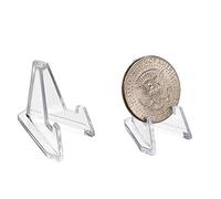 WANGCL 20 soportes para monedas, mini caballete acrílico para exhibir geodas de cristal, piedra mineral, ágata, fósil, medallas de coral