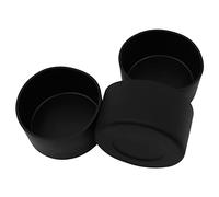 WANGCL 3 fundas de silicona para botellas de vidrio con atomizador de vidrio, base protectora de silicona lavable para botellas de agua de 12 a 24 onzas (negro)