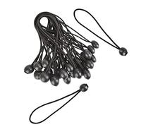 WANGCL 30 cuerdas elásticas de goma de 20 cm con bola para lona, pabellón, tienda de campaña, cortinas, valla de jardín, cubierta de invernadero, fijación de cubierta de remolque