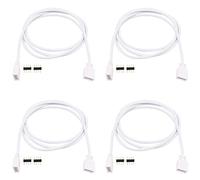 WANGCL 4 conectores de tira de luz LED de 4 pines, cable de extensión de luz LED para tira de luz RGB 3528 5050 2835, 1 m