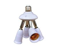 WANGCL 4 en 1 Ajustable E27 a E27 Base Adaptador de Bombilla AC 220V Divisor de Enchufe de luz