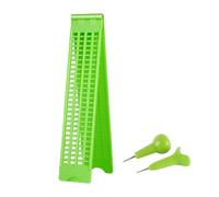 WANGCL 4 líneas 28 celdas Braille Pizarra Braille Pizarra Braille Pizarra Plástico Braille Pizarra Kit de Pizarra Braille, Verde