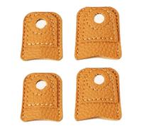 WANGCL 4 protectores de dedo de dedal de costura, agujas de dedal, accesorios de manualidades, protector de dedal, para tejer costura, herramientas de costura, 2 tamaños