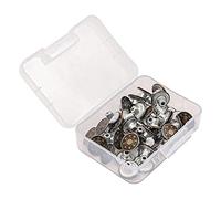 WANGCL 40 botones de metal de repuesto de 17 mm para ropa vaquera, pantalones vaqueros, bolsos, bronce y plata